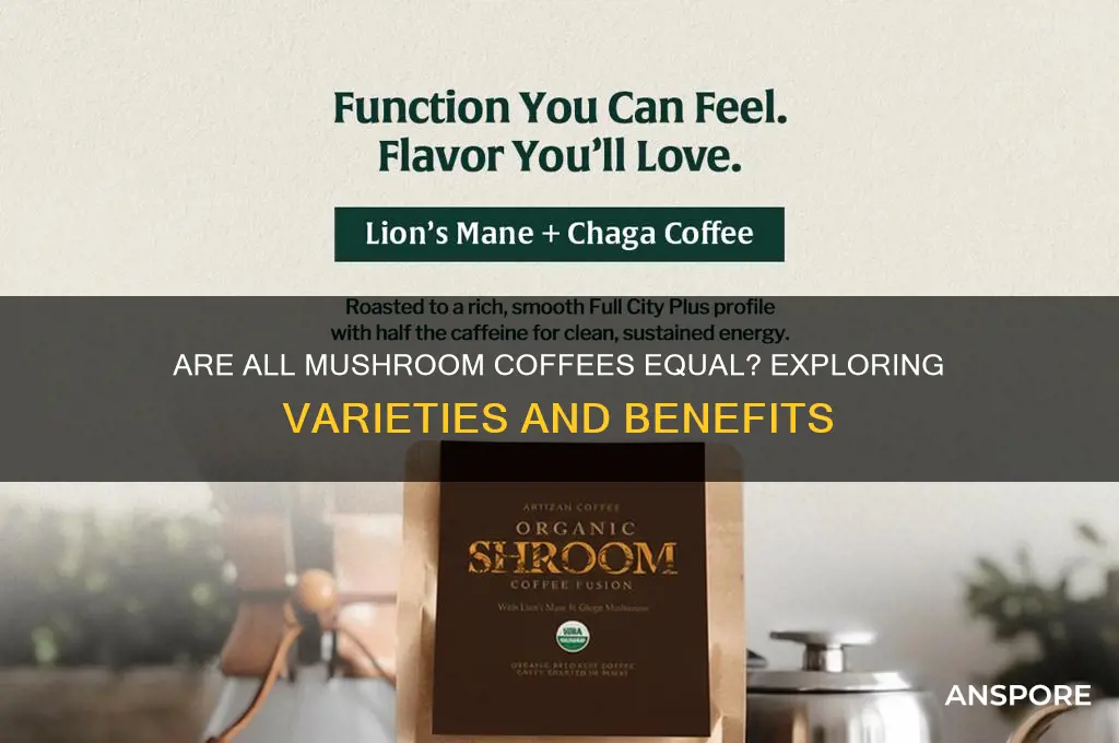 are all mushroom coffees the same