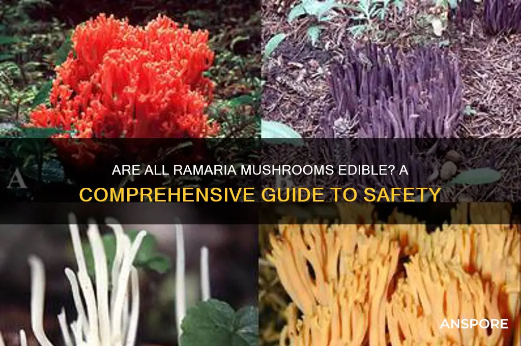 are all ramaria mushrooms edible