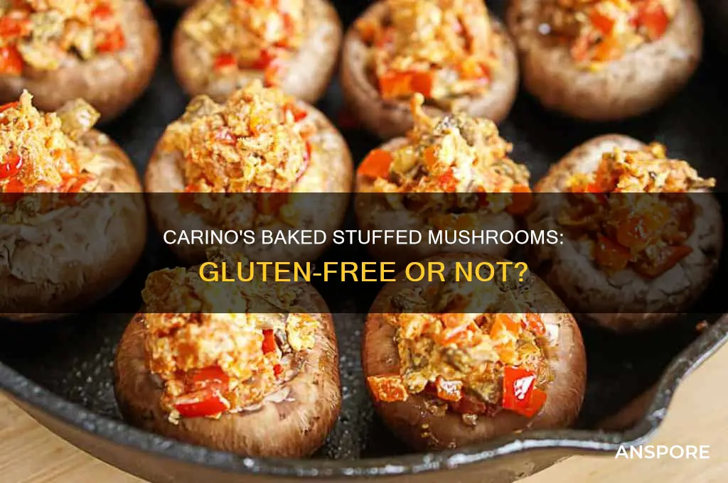 are baked stuffed mushrooms at carino