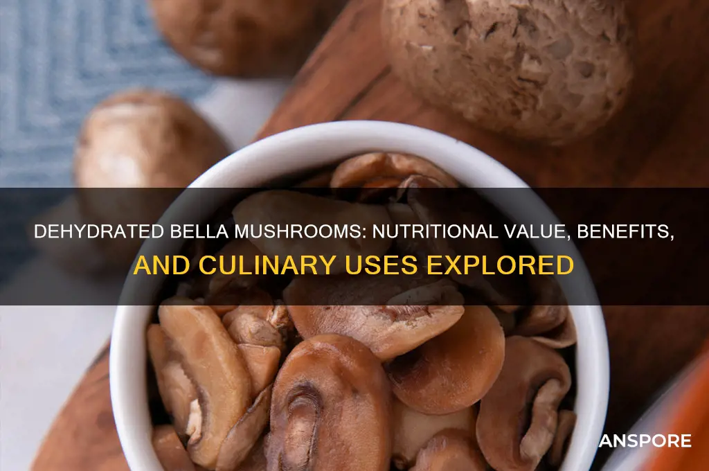 are bella mushrooms good dehydrated