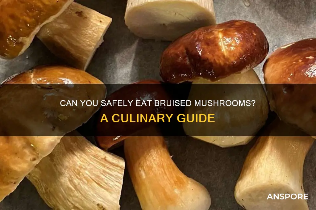 are bruised mushrooms still good