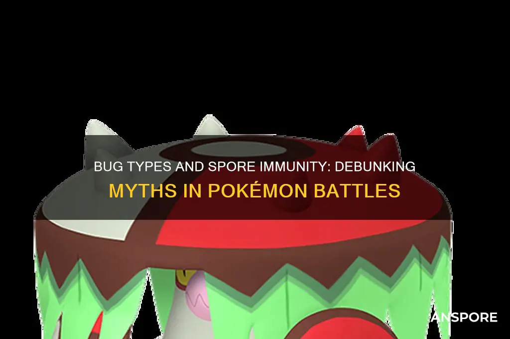 are bug types immune to spore