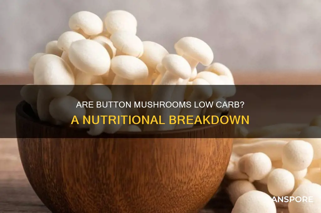 are button mushrooms a low carb food