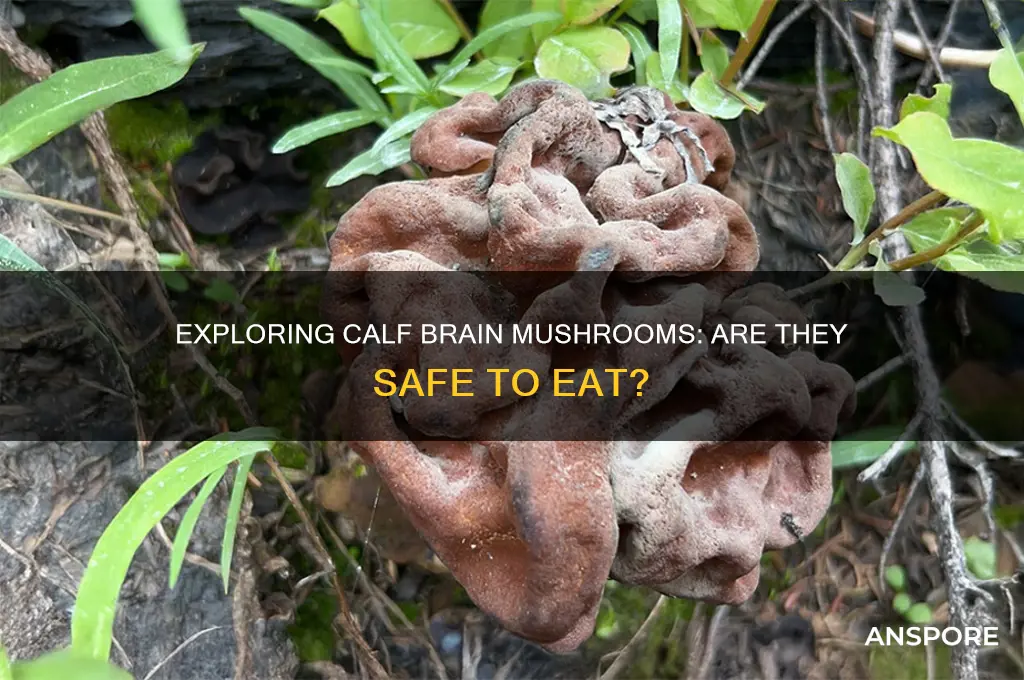 are calf brain mushrooms edible