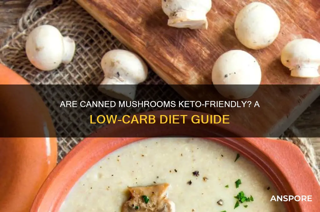 are canned mushrooms keto