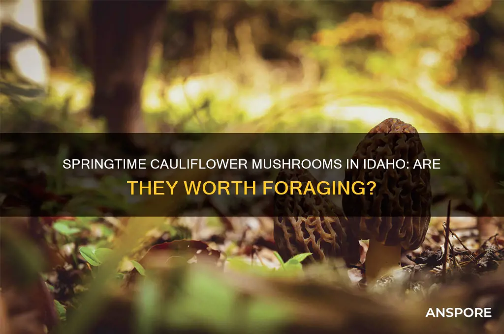are cauliflower mushrooms good in the spring in idaho