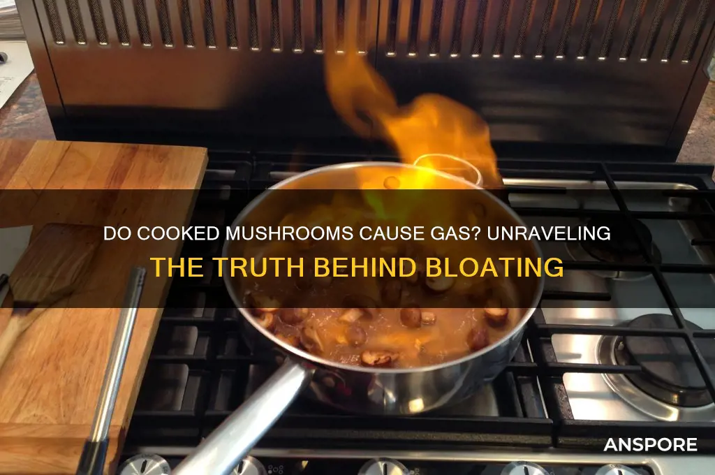 are cooked mushrooms gassy