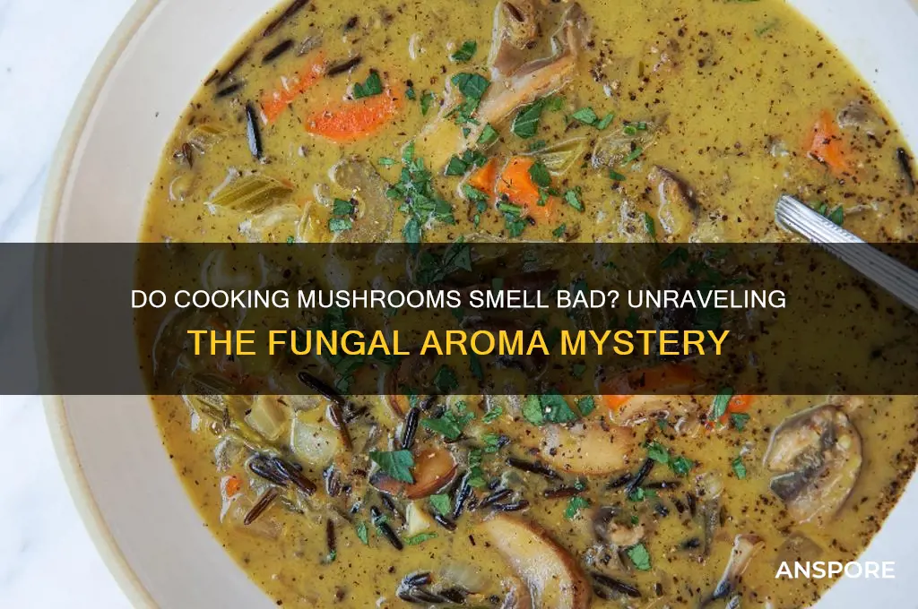 are cooking mushrooms supposed to smell bad