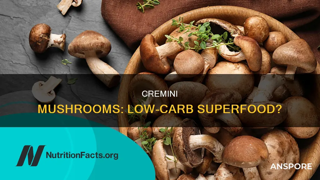 are cremini mushrooms low card