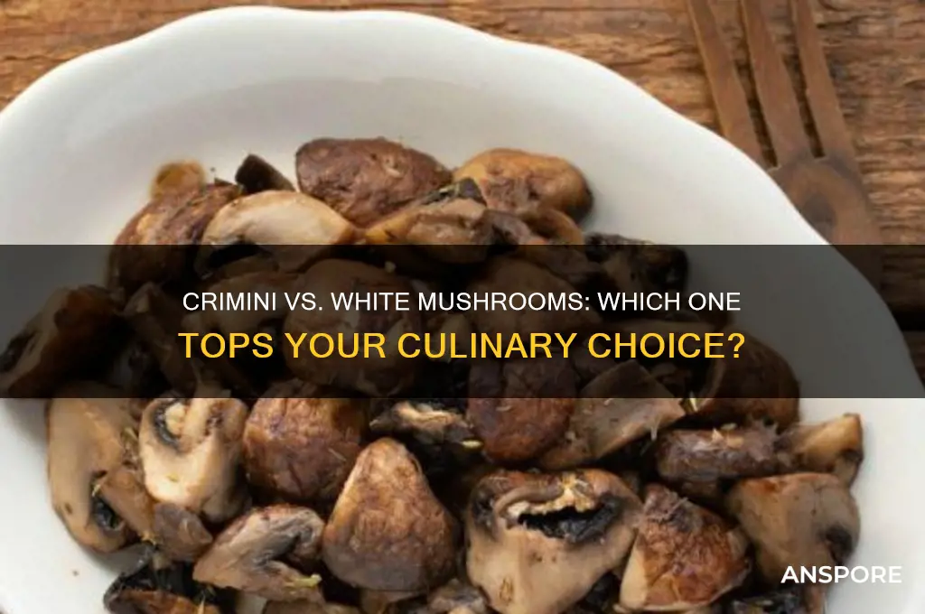 are crimini mushrooms better than white