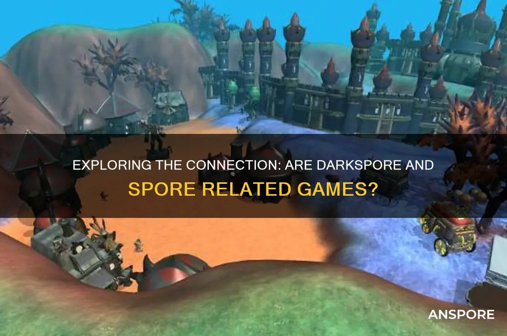 are darkspore and spore related
