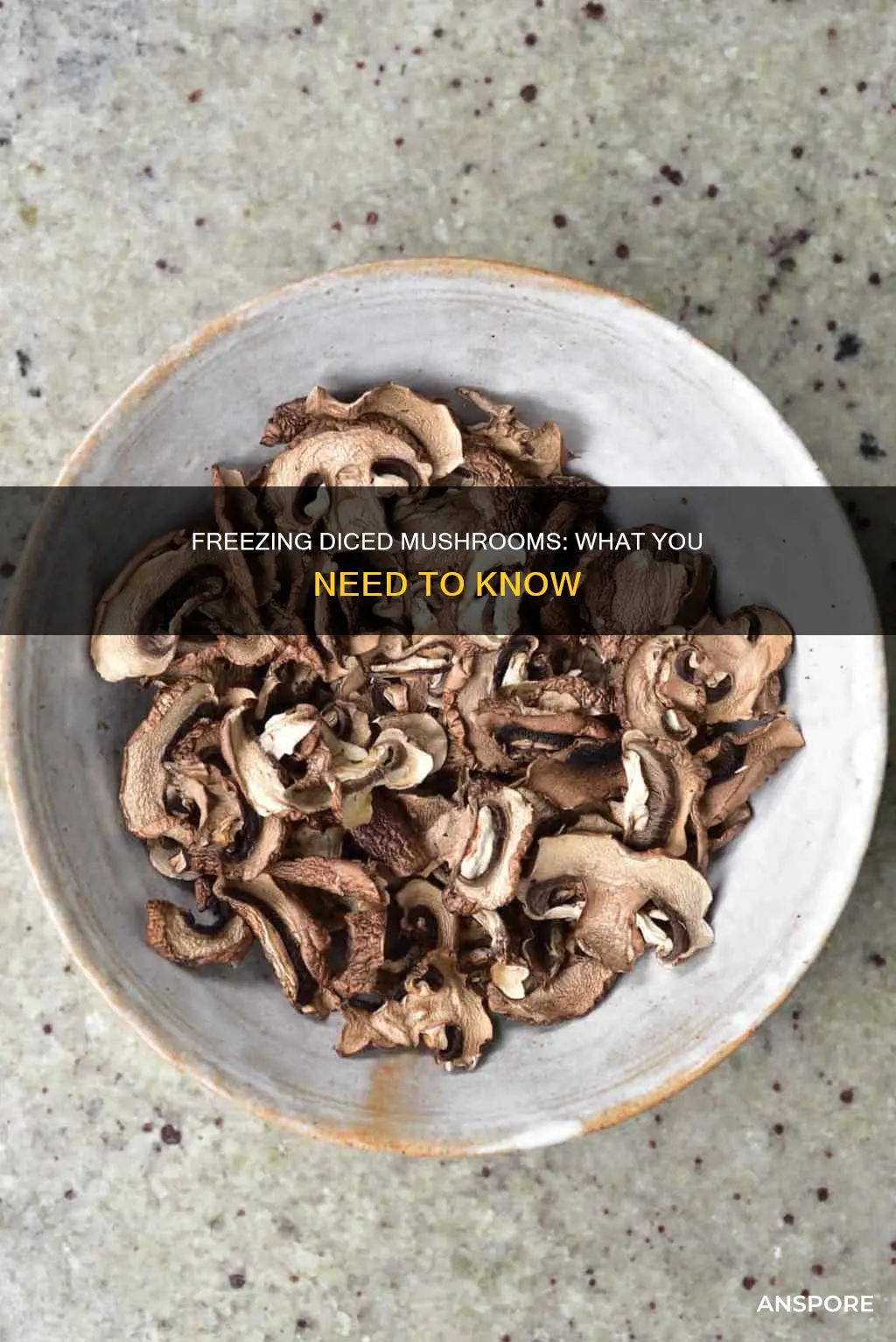 are diced mushrooms freezable