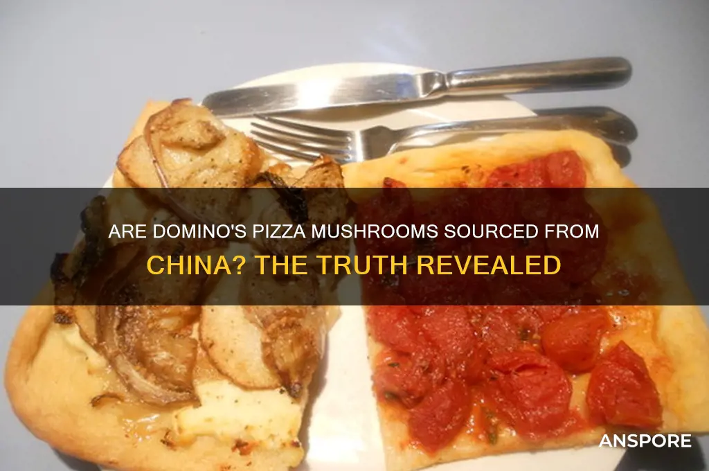 are dominos pizza mushrooms from china