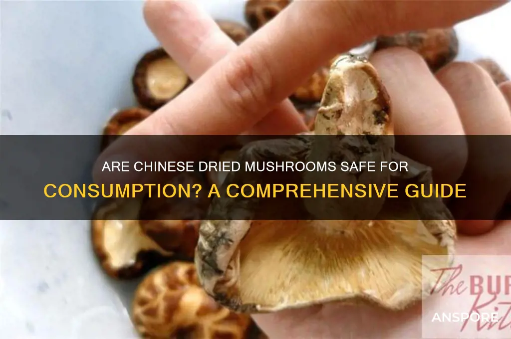 are dried mushrooms from china safe to eat