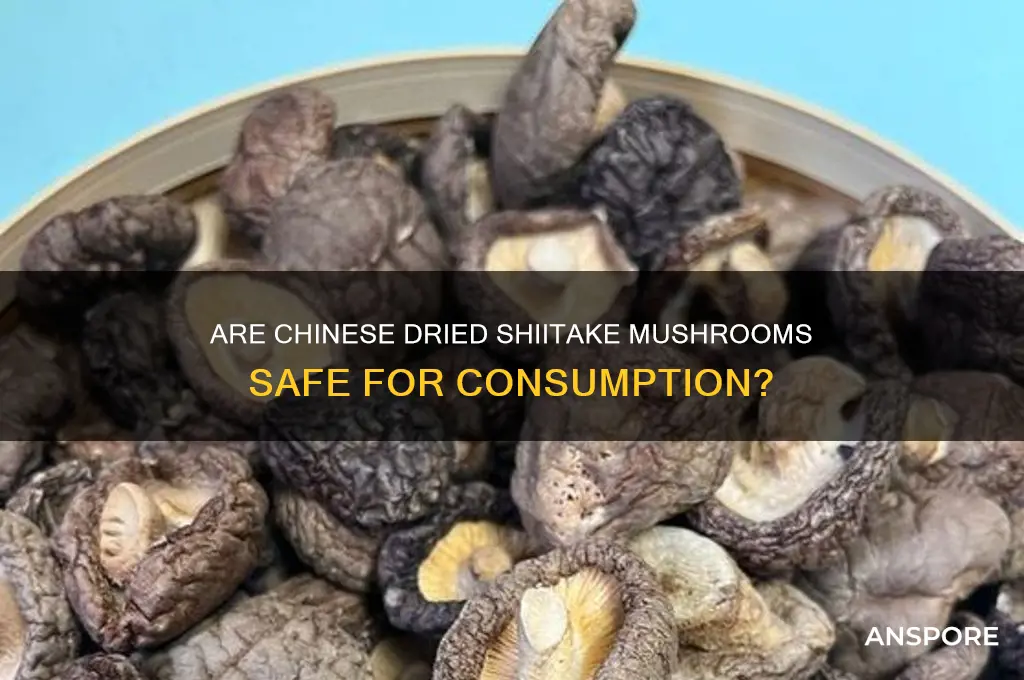 are dried shataki mushrooms safe to eat from china