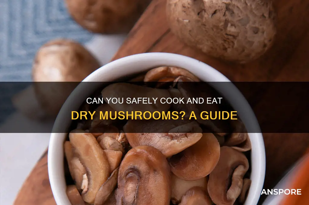 are dry mushrooms edible cooked