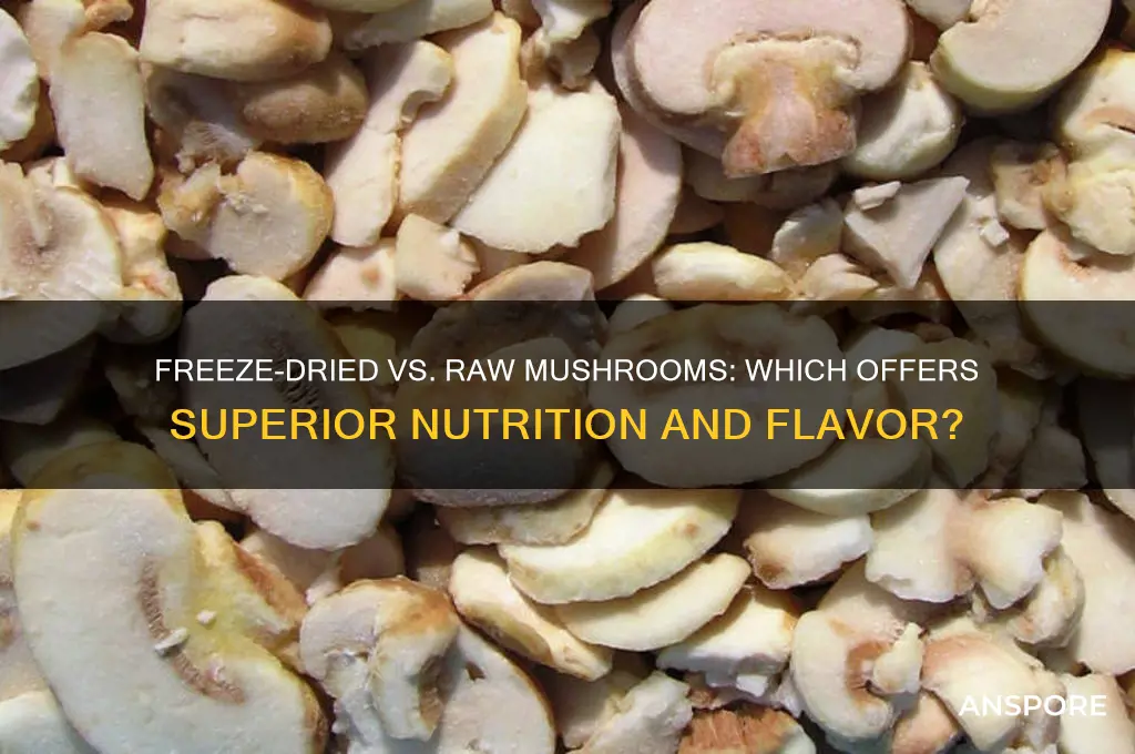 are freeze dried mushrooms as good as raw