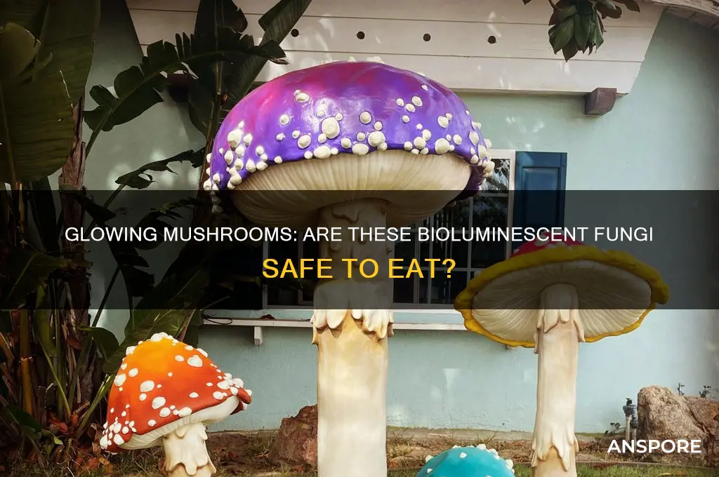 are glow in the dark mushrooms edible