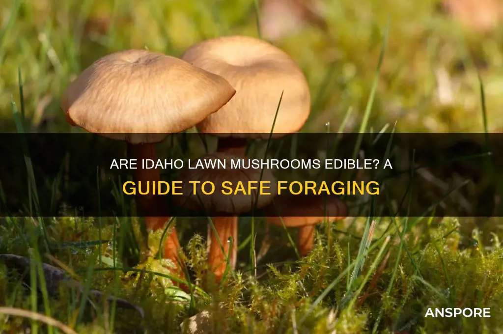 are idaho lawn mushrooms edible