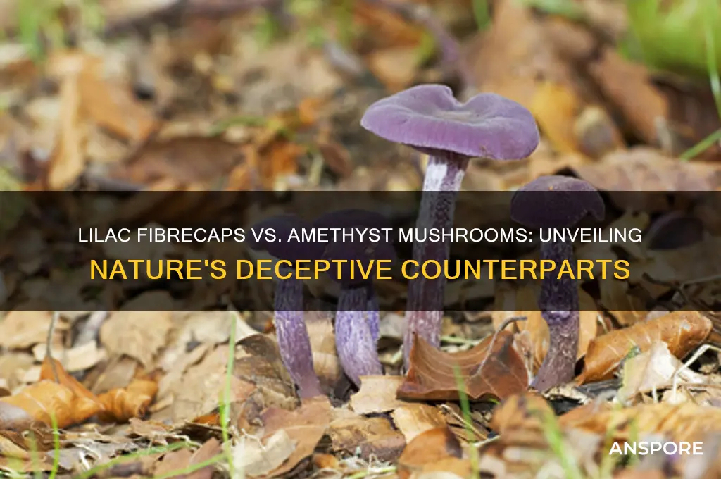 are lilac fibrecaps the counter-arts of deciving amathyst mushroom