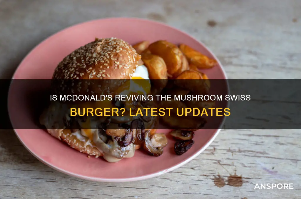 are mcdonalds bringing back the mushroom and swiss burger