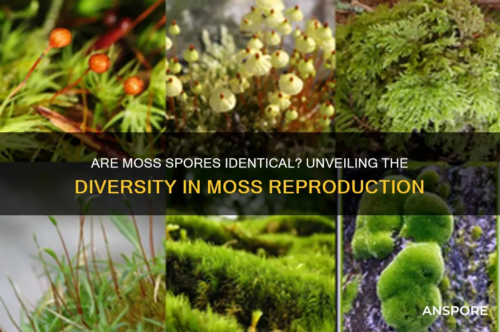 are moss spores inditical