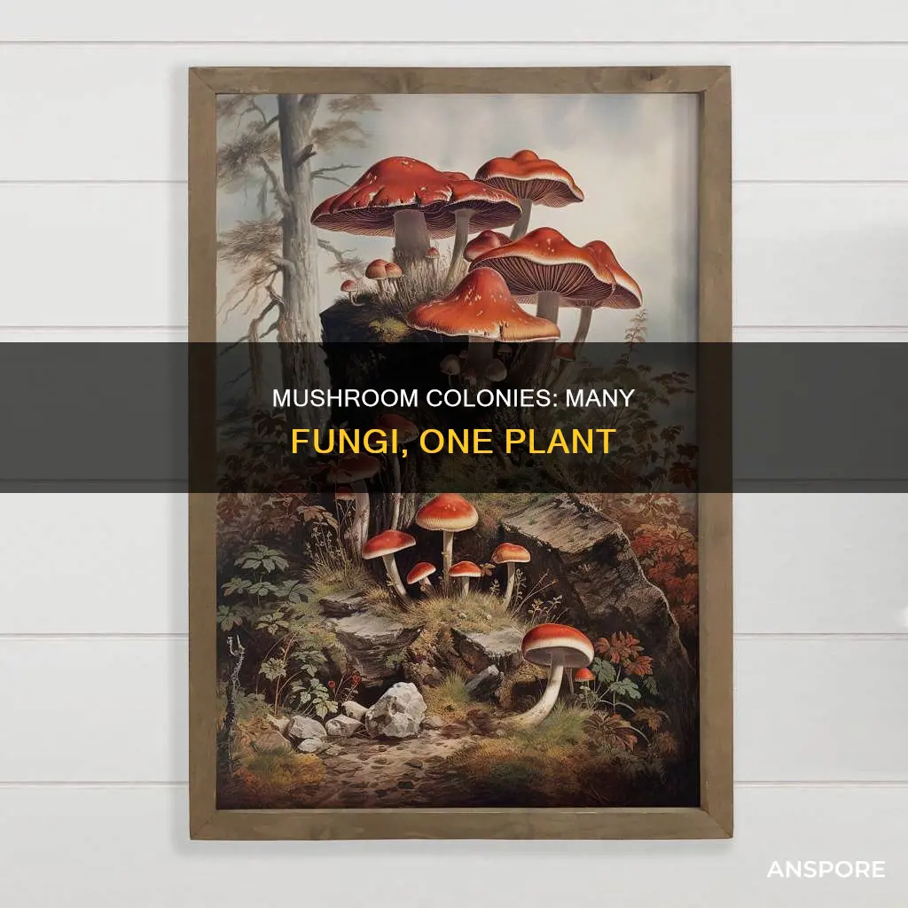 are mushroom colonies one plant