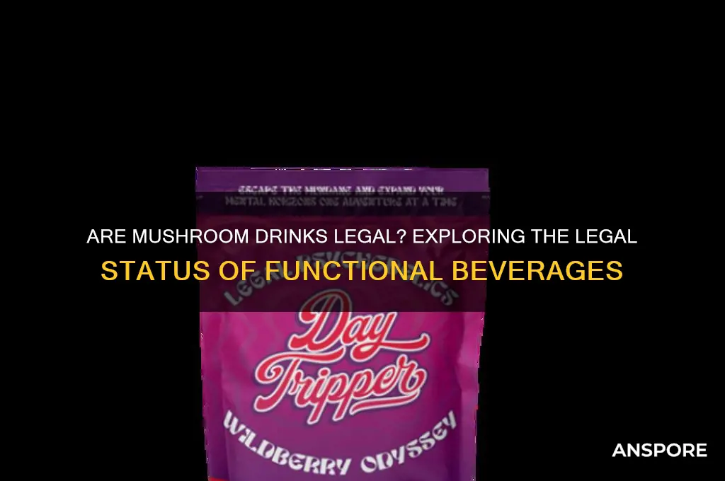 are mushroom drinks legal