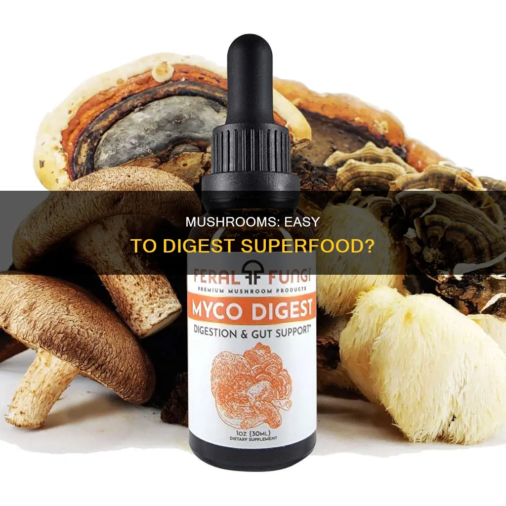 are mushroom easy to digest