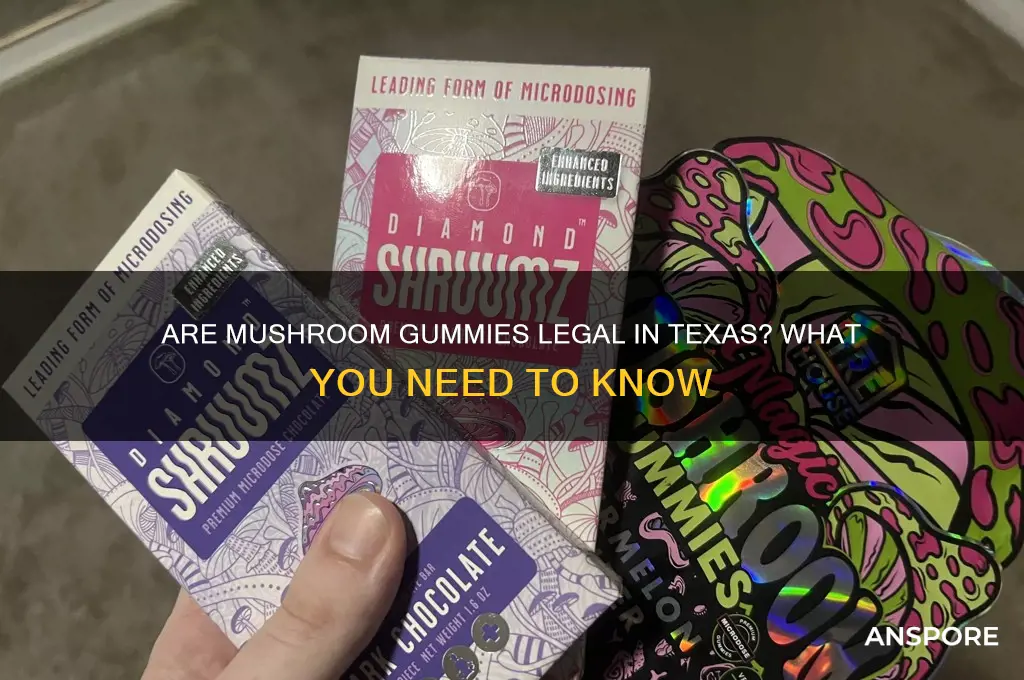 are mushroom gummies legal in texas