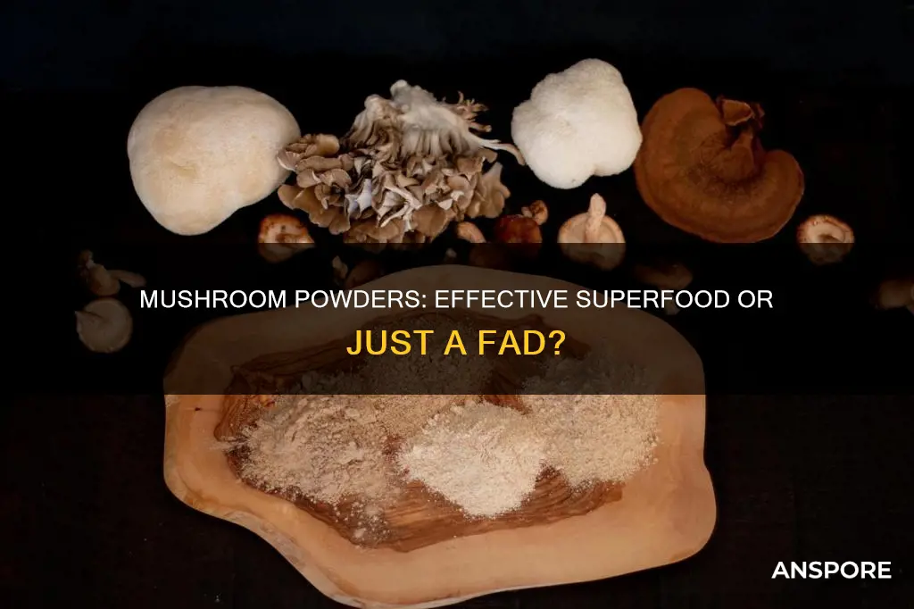 are mushroom powders effective