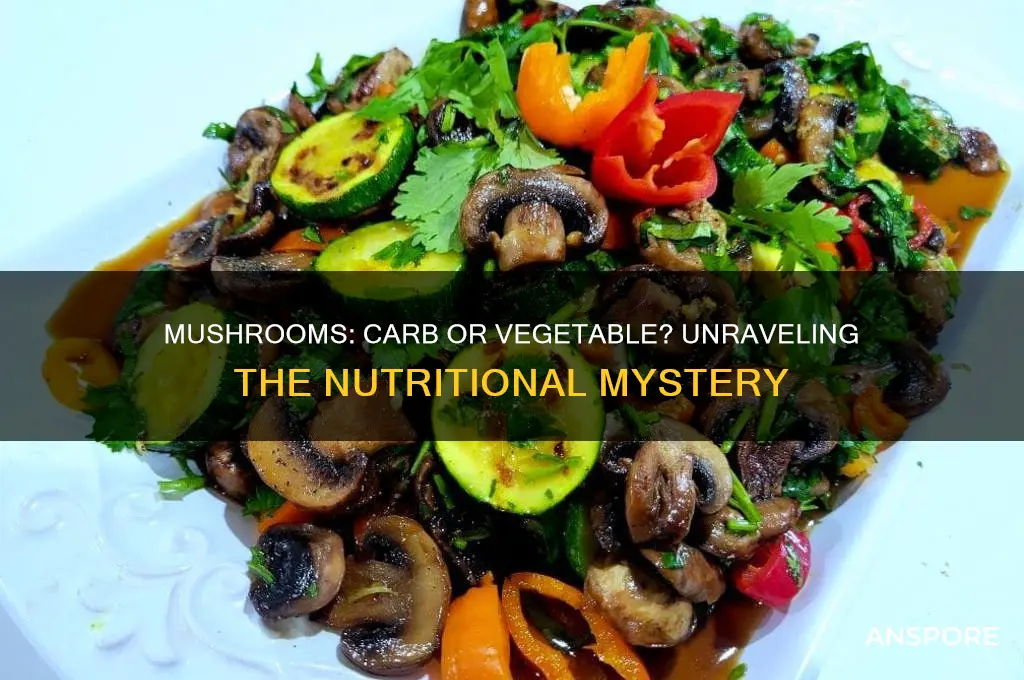 are mushrooms a carb or vegetable