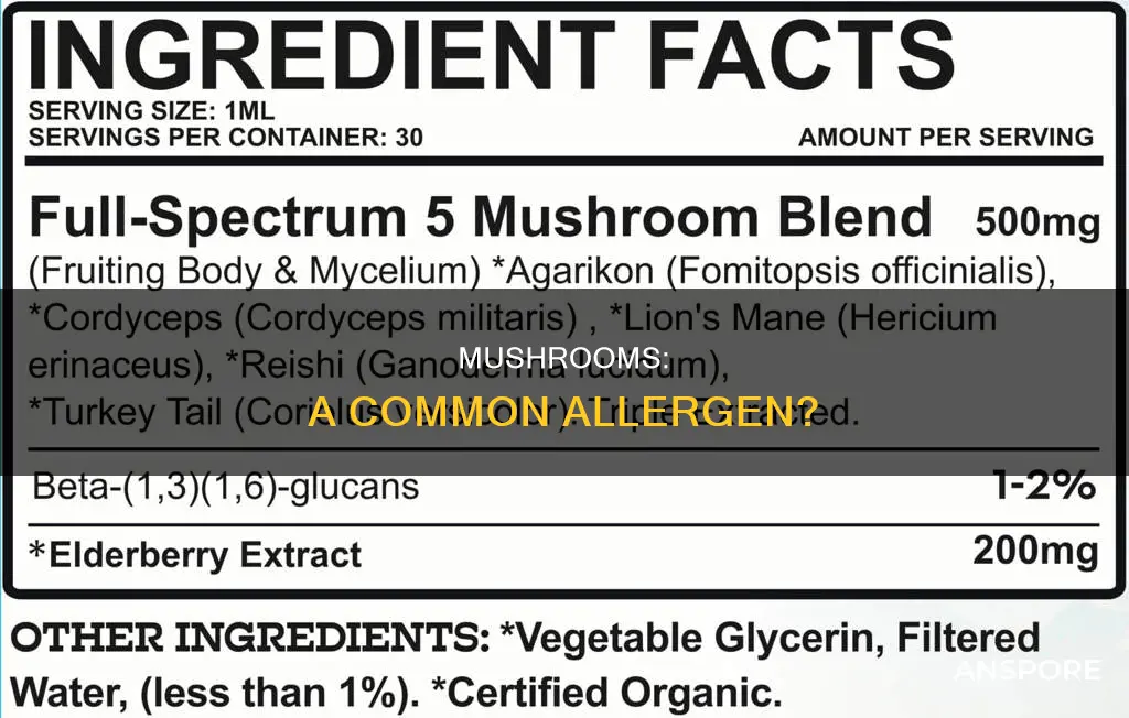 are mushrooms a common allergen