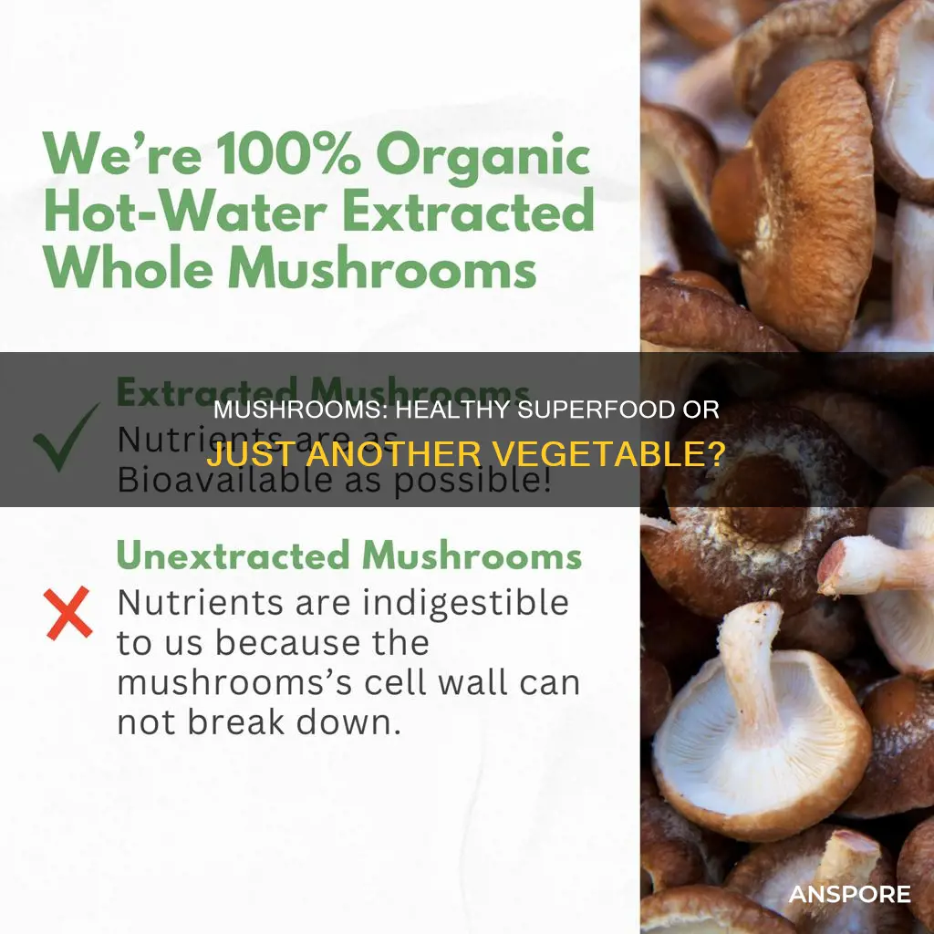 are mushrooms a healthy vegetable