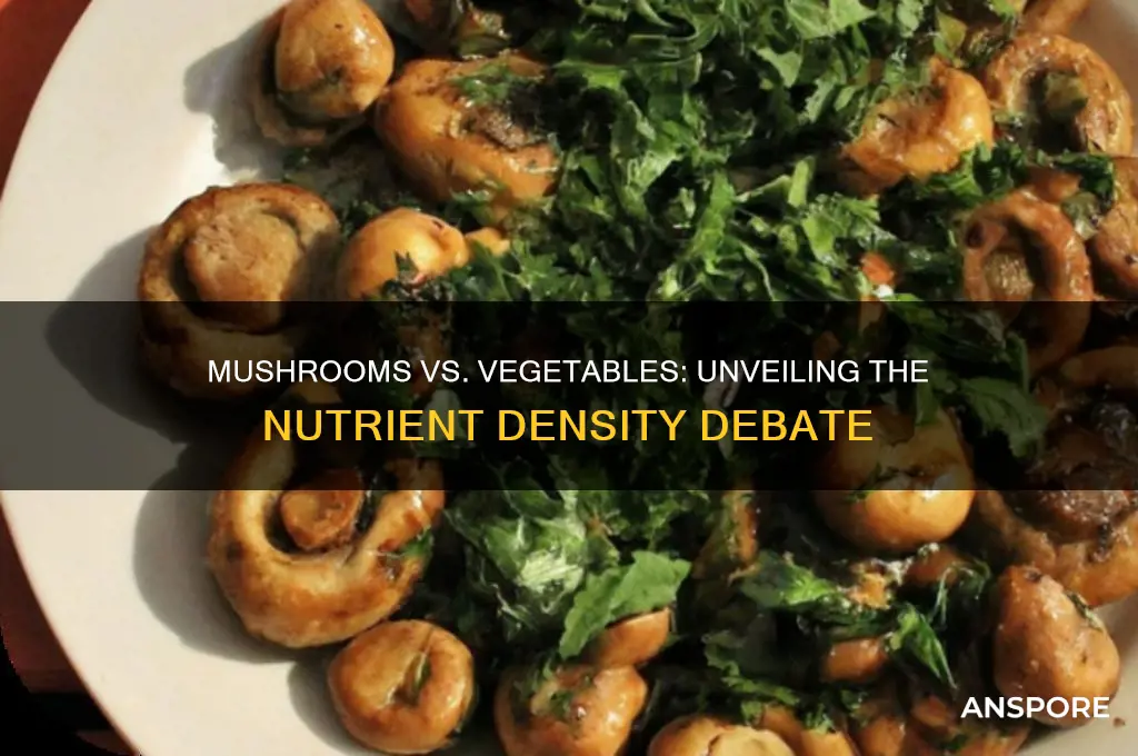 are mushrooms as nutrient dense as vegetables