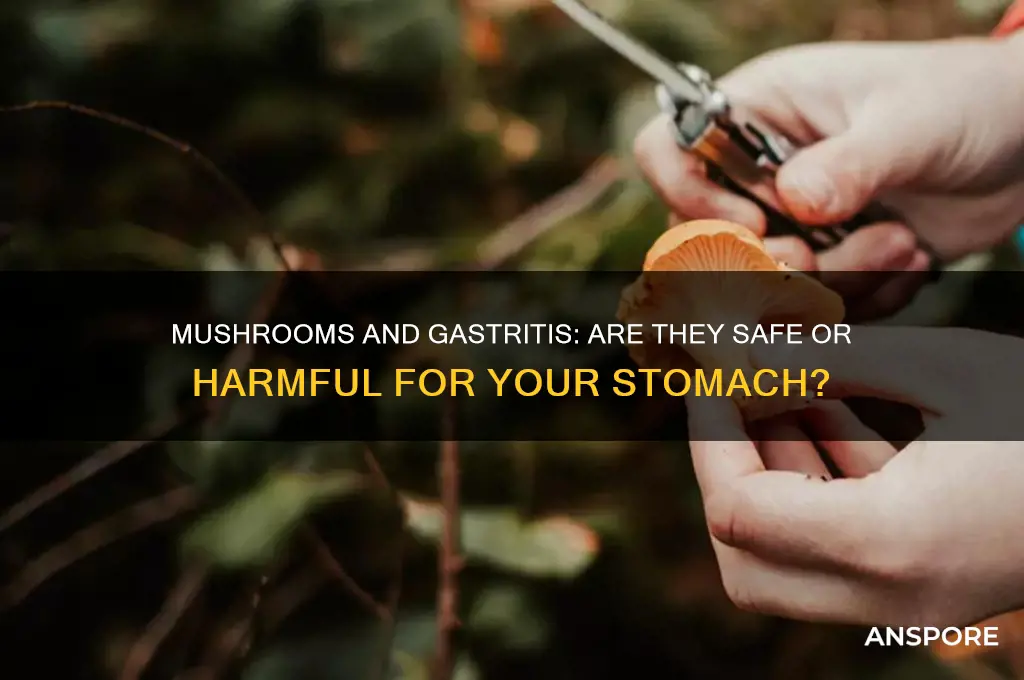 are mushrooms bad for gastritis