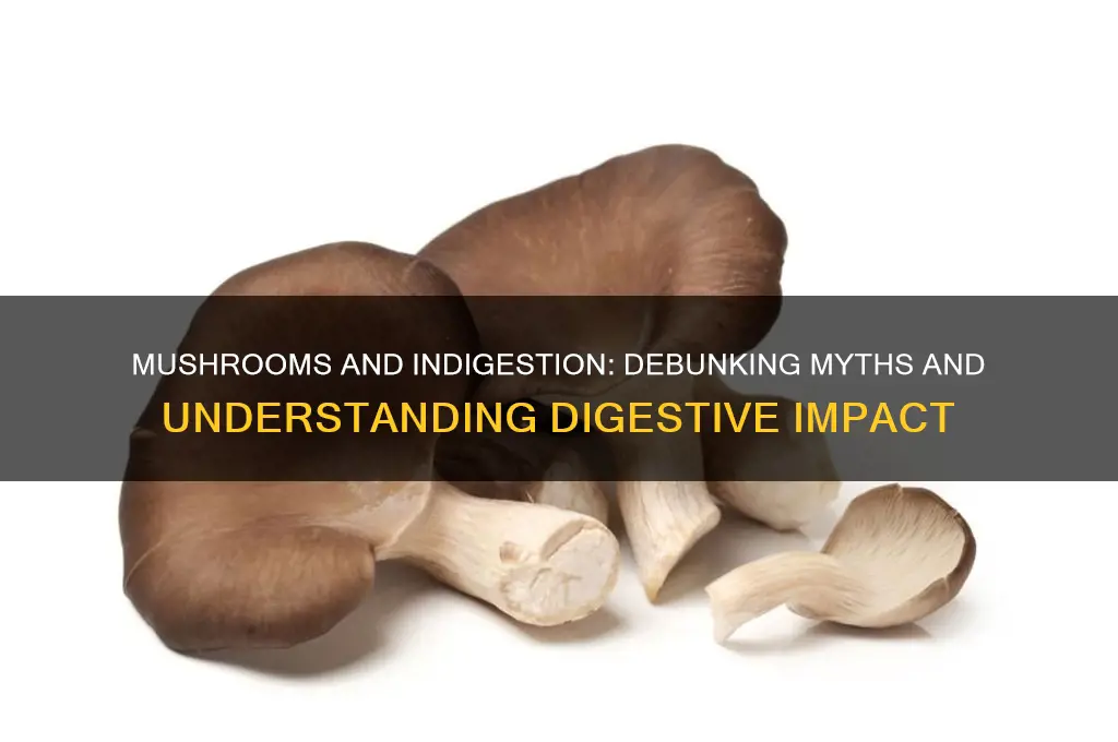 are mushrooms bad for indegetion