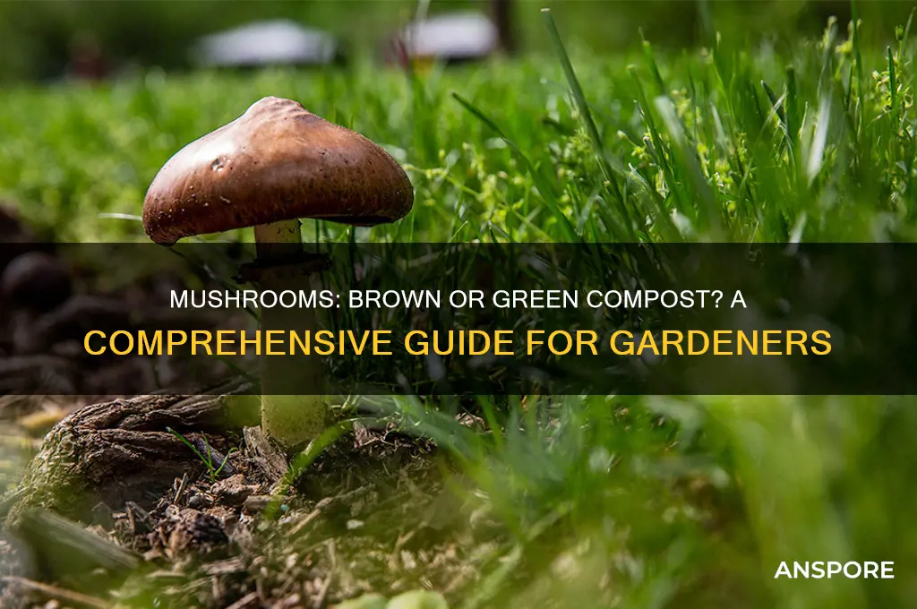are mushrooms bown or green compost