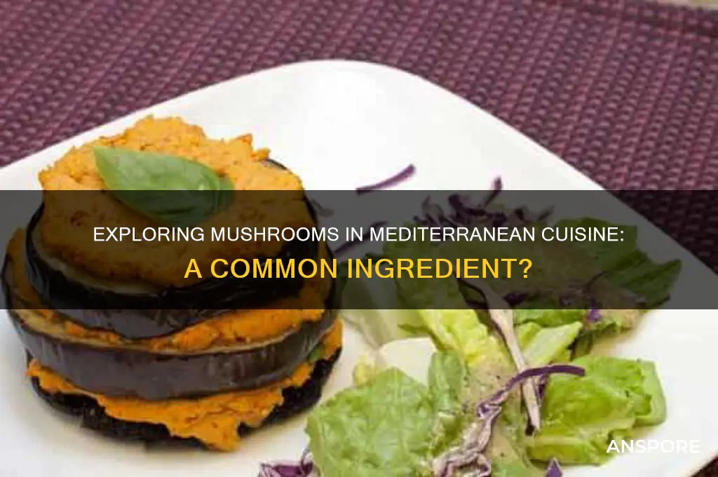 are mushrooms common in mediterranean food
