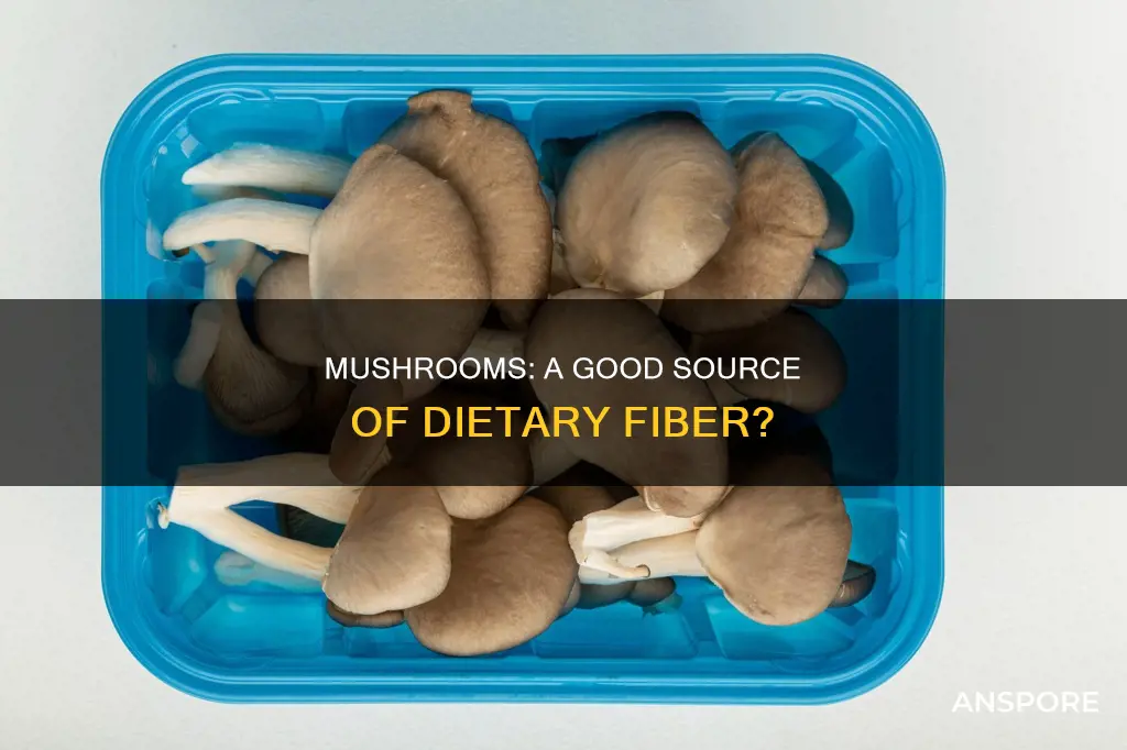 are mushrooms contain fiber diet