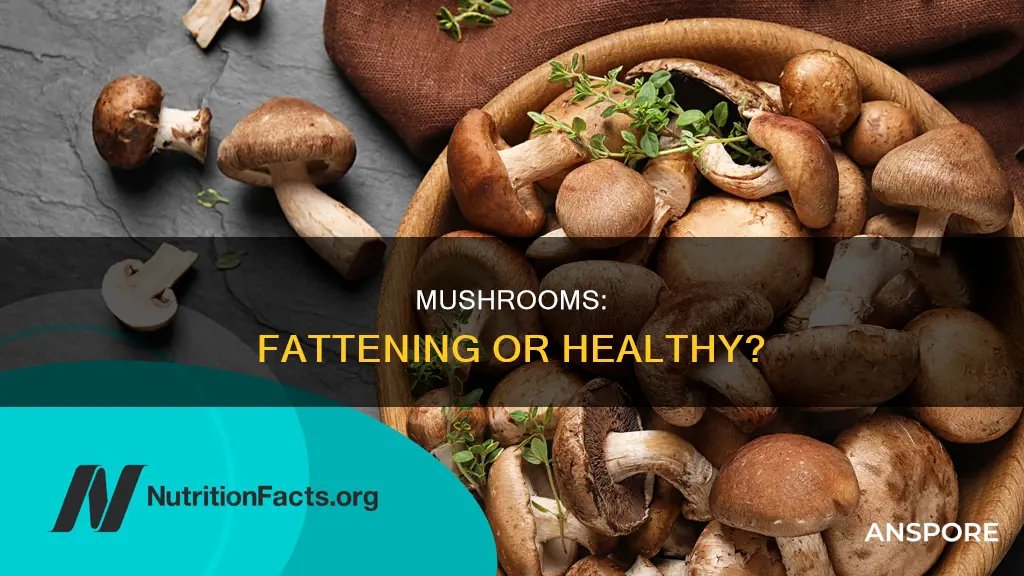 are mushrooms fat