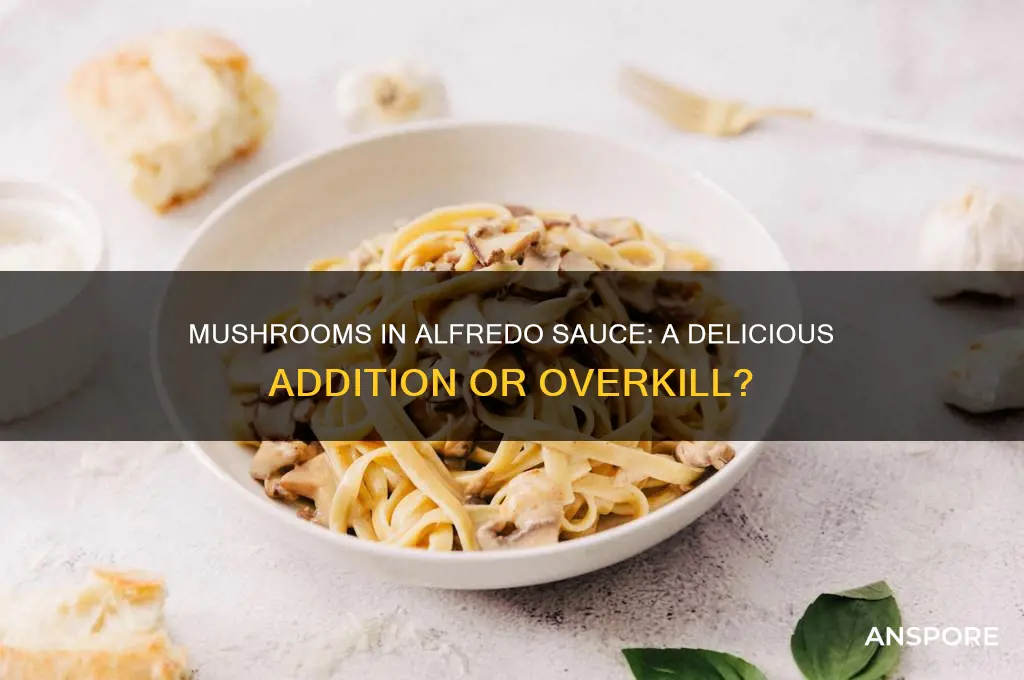 are mushrooms good in alfredo sauce