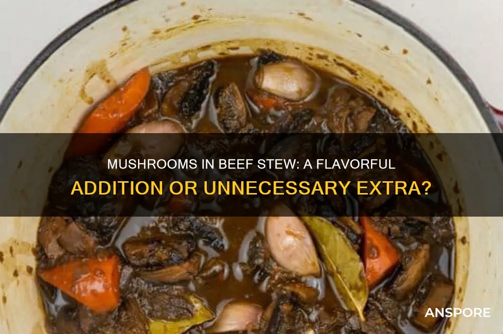 are mushrooms good in beef stew