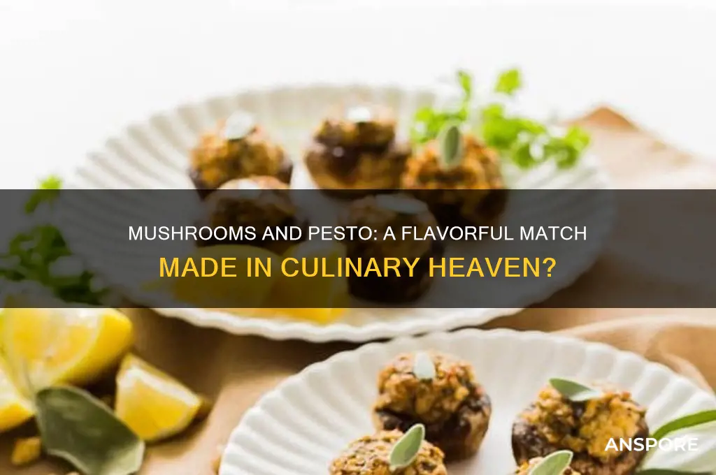 are mushrooms good with pesto