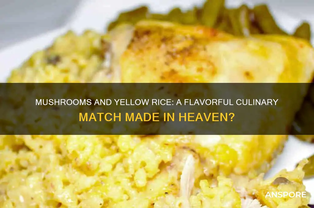are mushrooms good with yellow rice
