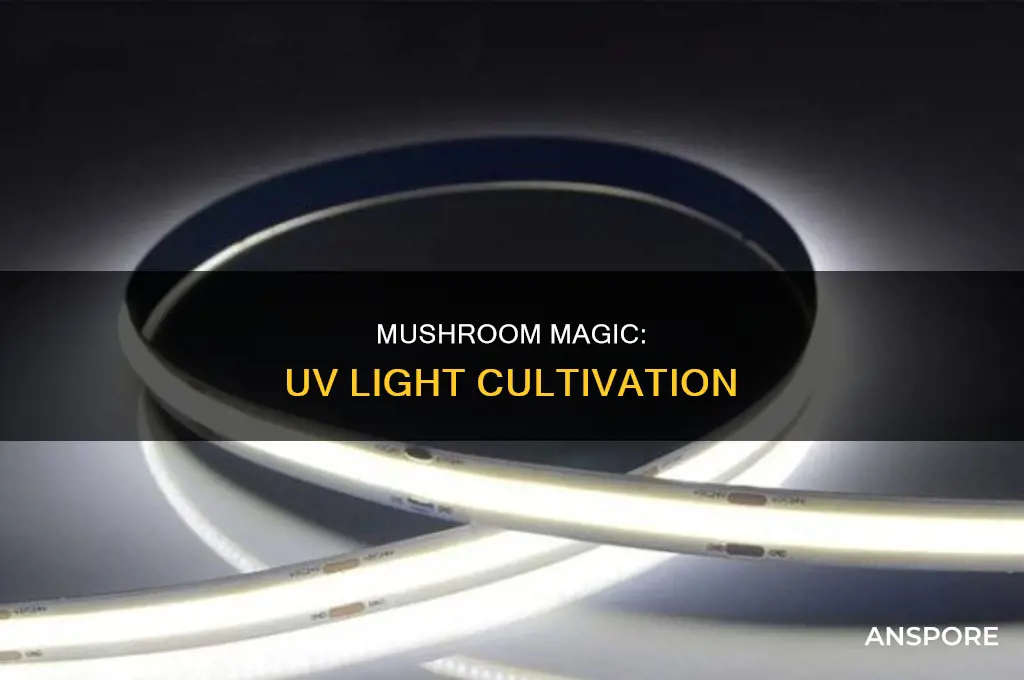 are mushrooms grown with uv light