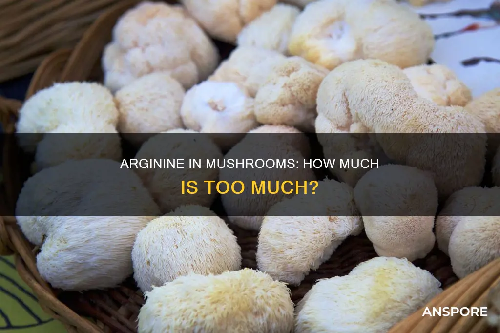 are mushrooms high in arginine