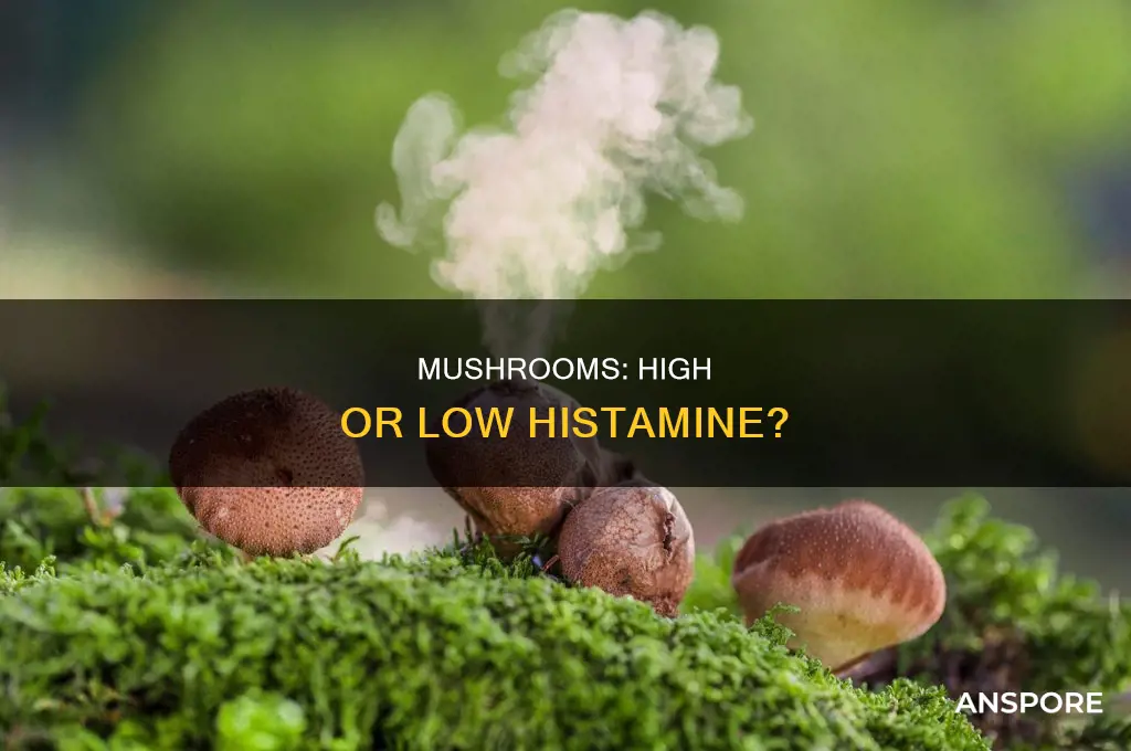 are mushrooms high or low histamine