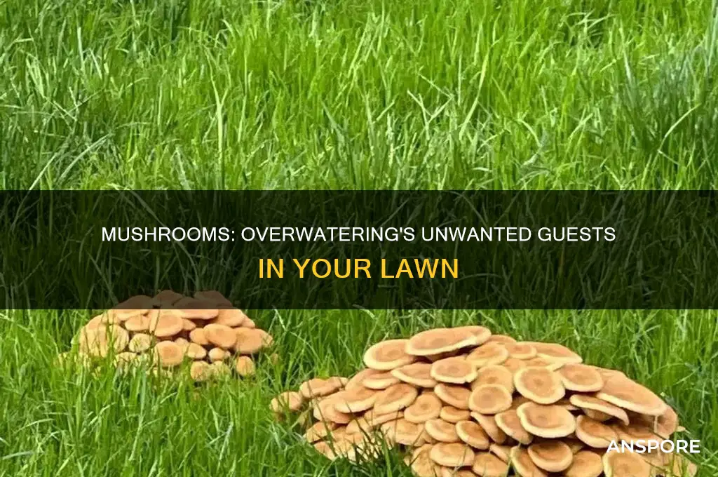 are mushrooms in lawn a sign of overwatering