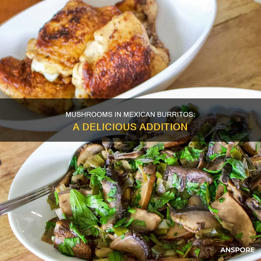 are mushrooms in mexican burritos